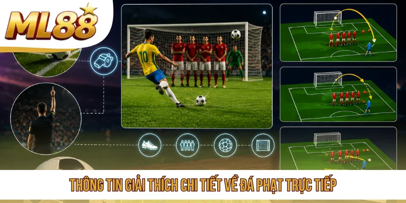 Thông tin giải thích chi tiết về đá phạt trực tiếp